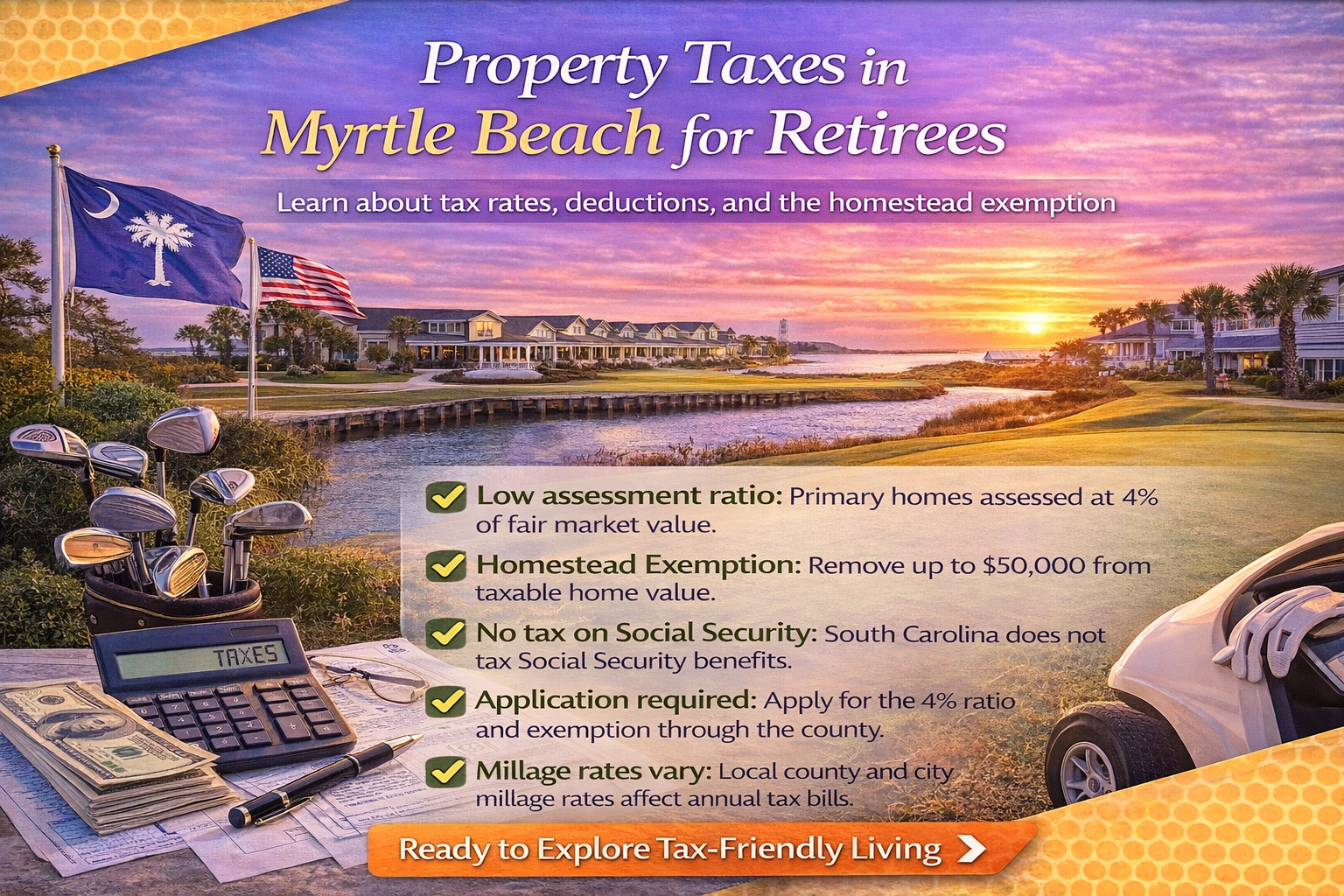 Property Taxes in Myrtle Beach for Retirees